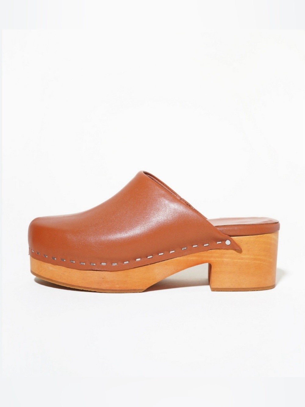 Charlotte Stone Martino Clogs Brown Slip-On Mule Loafers Size 9